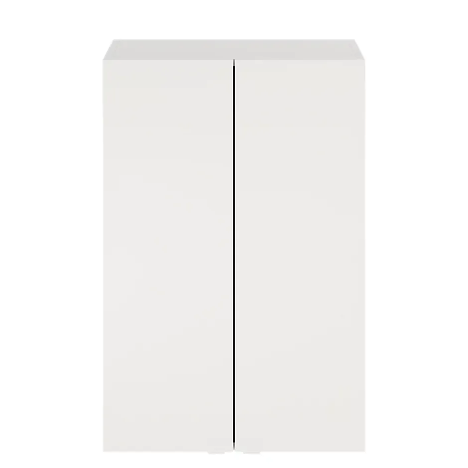 GoodHome Armoire de salle de bains blanc mat l.60 x H.90 x P.36 cm, Imandra