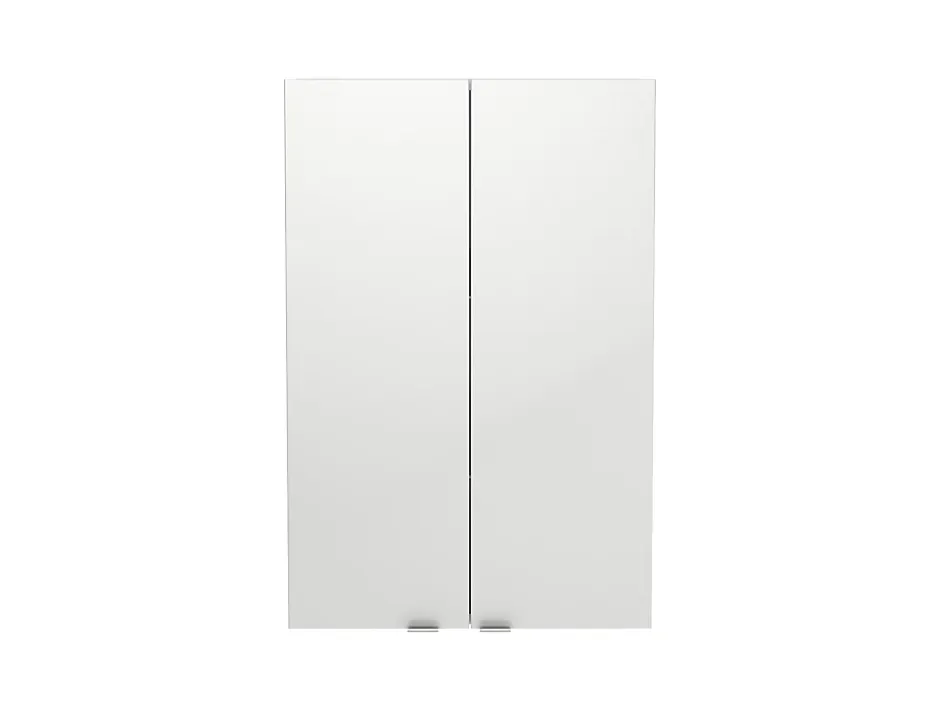 GoodHome Armoire de salle de bains blanc brillant l.60 x H.90 x P.36 cm, Imandra* Armoire De Salle De Bains|Meuble De Salle De Bains Faible Profondeur