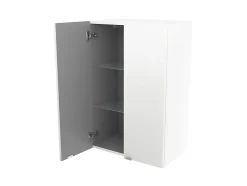 GoodHome Armoire de salle de bains blanc brillant l.60 x H.90 x P.36 cm, Imandra* Armoire De Salle De Bains|Meuble De Salle De Bains Faible Profondeur