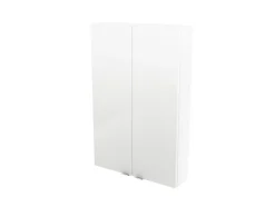 GoodHome Armoire de salle de bains faible profondeur blanc brillant l.60 x H.90 x P.15 cm, Imandra* Meuble Wc|Armoire De Salle De Bains