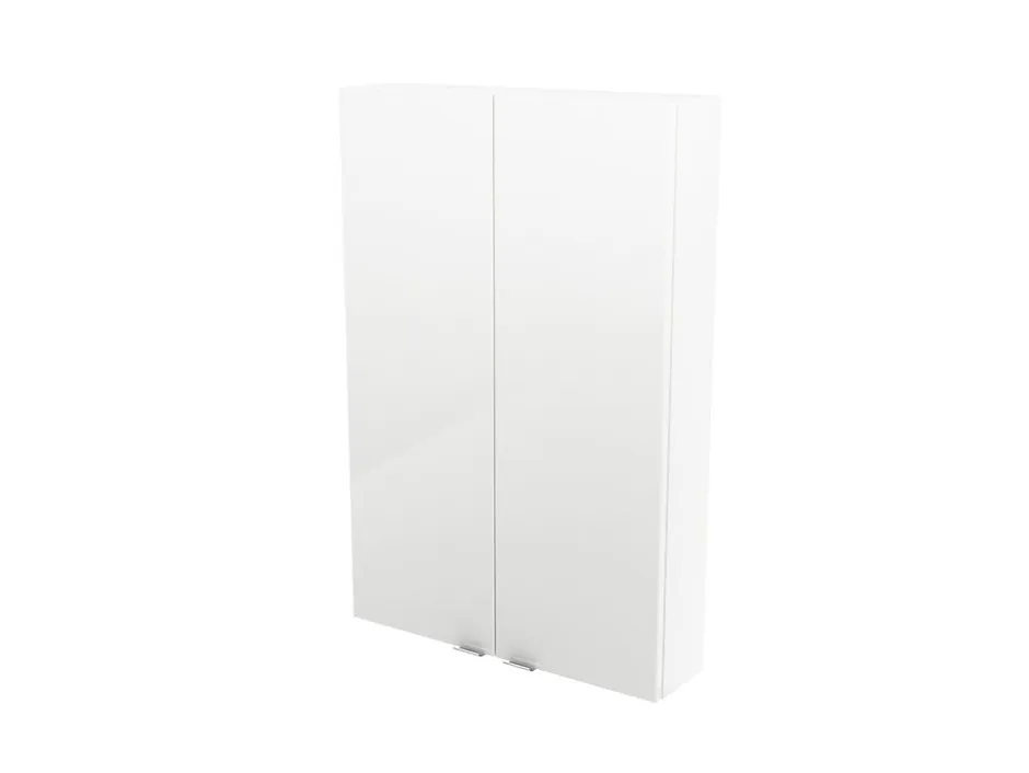 GoodHome Armoire de salle de bains faible profondeur blanc brillant l.60 x H.90 x P.15 cm, Imandra* Meuble Wc|Armoire De Salle De Bains