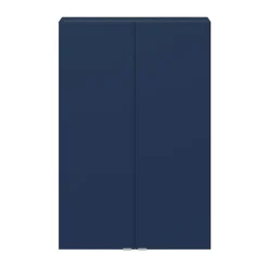 GoodHome Armoire de salle de bains faible profondeur bleu nuit mat l.60 x H.90 x P.15 cm, Imandra