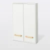 GoodHome Armoire de salle de bains faible profondeur Ladoga blanc L. 60 x H. 90 x P. 15 cm