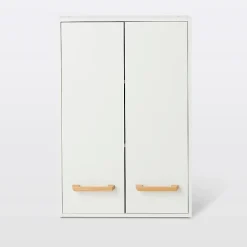 GoodHome Armoire de salle de bains faible profondeur Ladoga blanc L. 60 x H. 90 x P. 15 cm