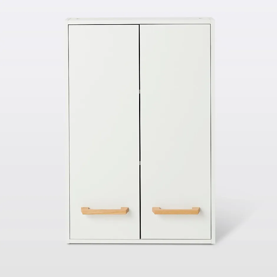 GoodHome Armoire de salle de bains faible profondeur Ladoga blanc L. 60 x H. 90 x P. 15 cm