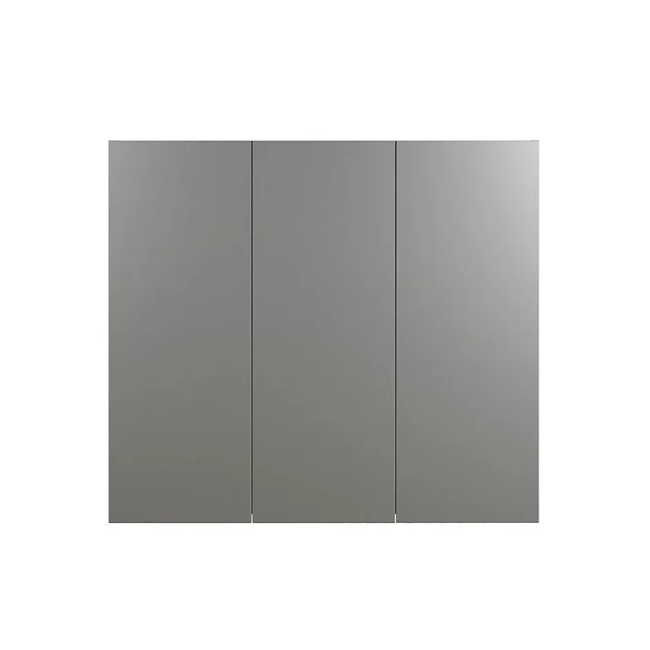 Calicosy Armoire de toilette 3 portes miroir L90 cm - PUREBLISS* Etagère Salle De Bains