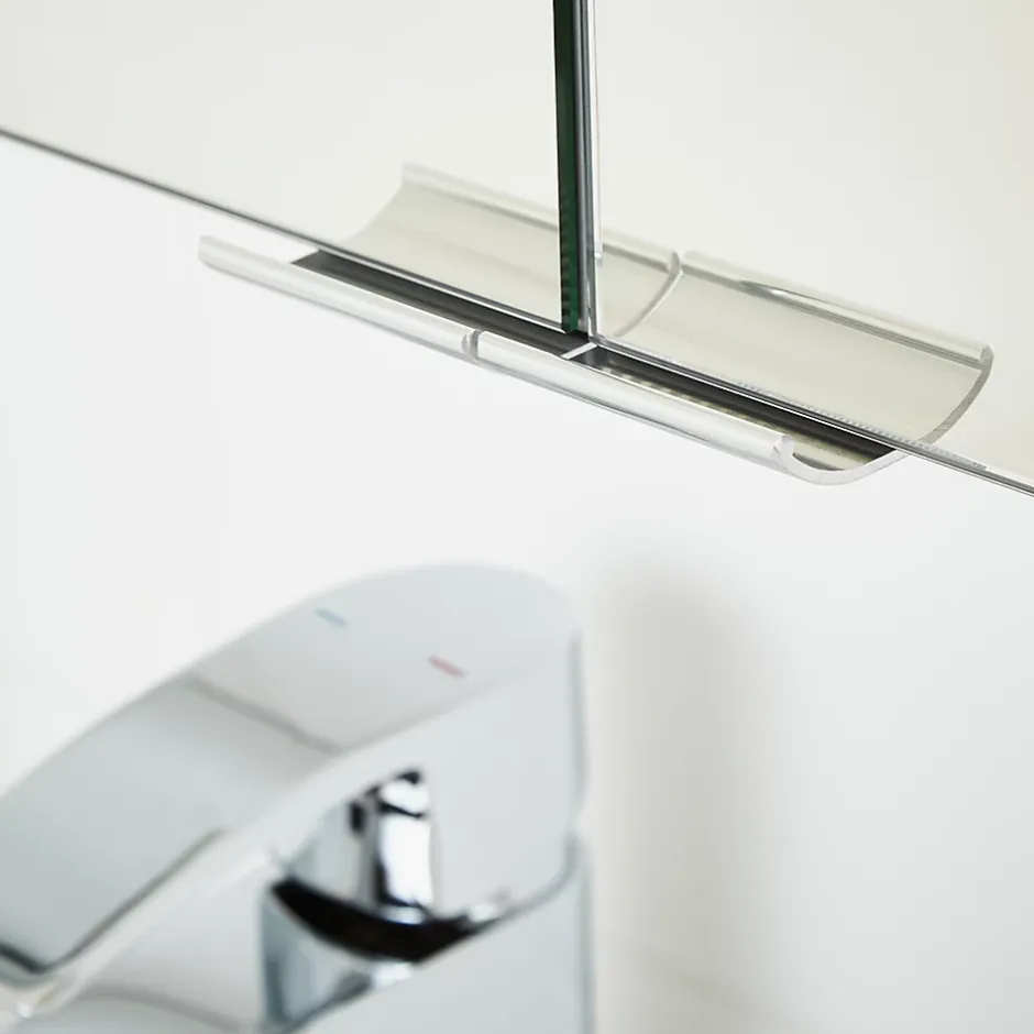 GoodHome Armoire de toilette avec miroir l.60 x H.90 x P.15 cm, Imandra
