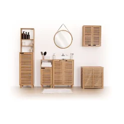 Atmosphera Armoire de toilette bambou Sicela - 58 x H. 51 cm