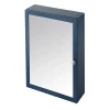 GoodHome Armoire de toilette bleu mat l.50 x H.70 x P.15 cm, Perma* Armoire De Toilette|Meuble De Salle De Bains Faible Profondeur