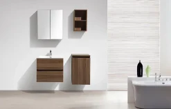 Stano Armoire de toilette bloc-miroir SIENA largeur 60 cm noyer