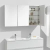 Stano Armoire de toilette bloc-miroir SIENA largeur 120 cm blanc laque