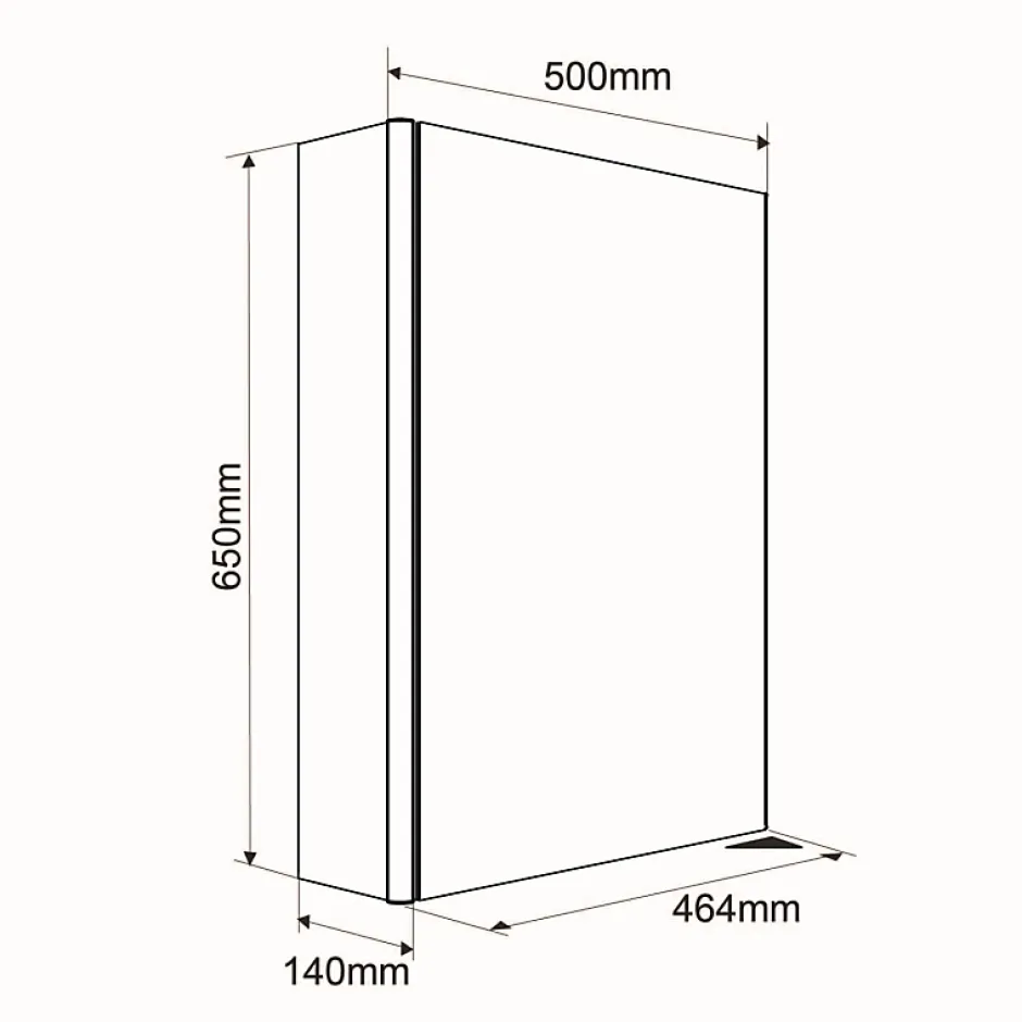 Planète Bain Armoire de toilette éclairante Stella 50 cm 1 porte* Armoire De Toilette