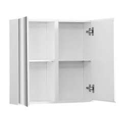 Mob-In Armoire de toilette 60cm double porte WILL blanc porte + miroir* Armoire De Toilette