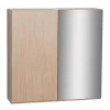 Mob-In Armoire de toilette 60cm double porte WILL décor chêne porte + miroir* Armoire De Toilette