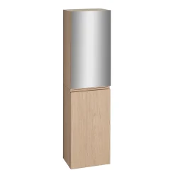 Mob-In Armoire de toilette 60cm double porte WILL décor chêne porte + miroir* Armoire De Toilette