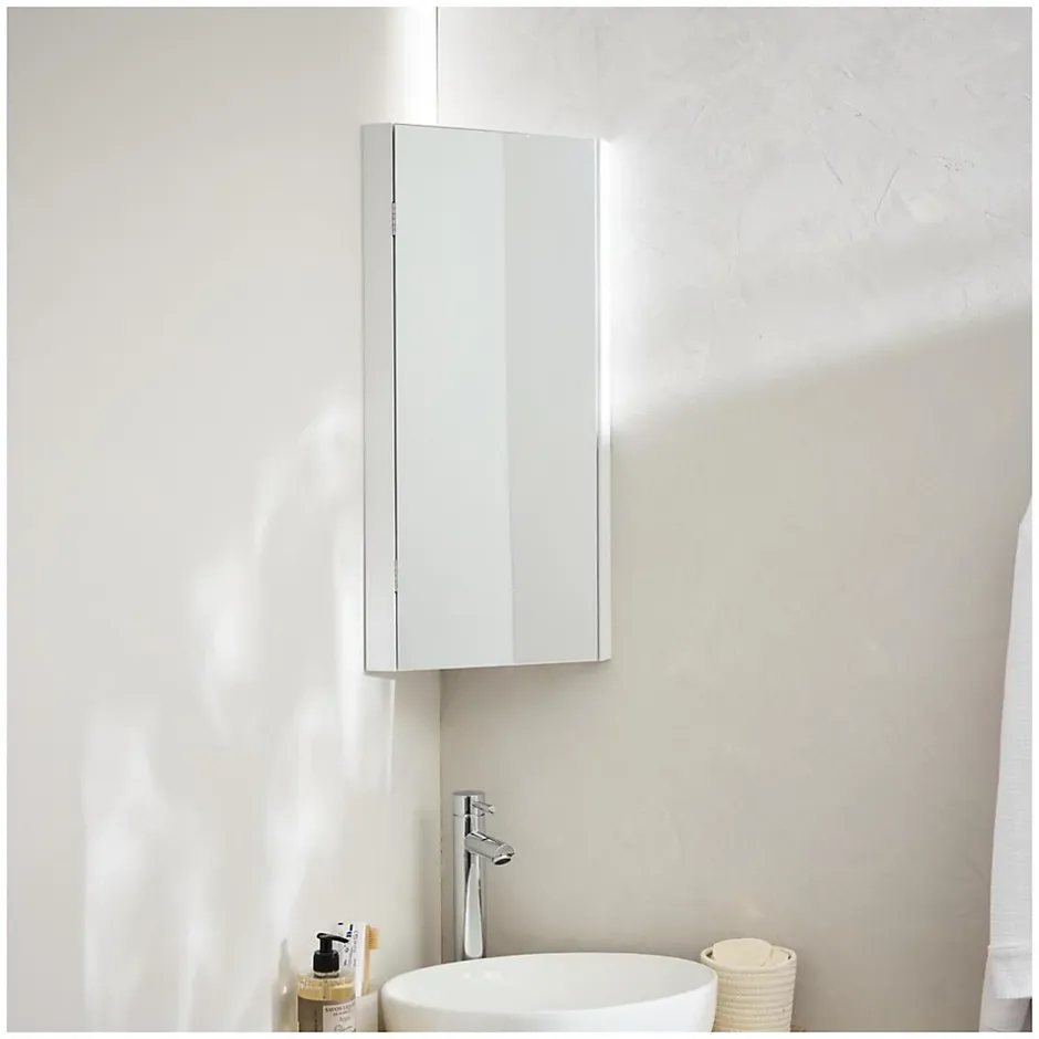 Mob-In Armoire de toilette d'angle CLEO