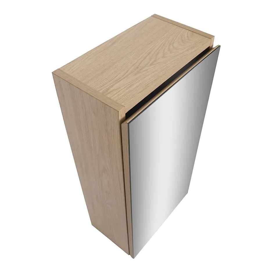Mob-In Armoire de toilette d'angle avec miroir WILL* Meuble De Salle De Bains Faible Profondeur|Armoire De Toilette