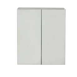 GoodHome Armoire de toilette miroir l.60 x H.60 x P.15 cm, Imandra* Armoire De Toilette|Meuble De Salle De Bains Faible Profondeur