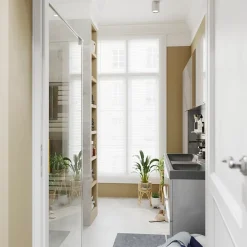 GoodHome Armoire de toilette miroir l.60 x H.60 x P.15 cm, Imandra* Armoire De Toilette|Meuble De Salle De Bains Faible Profondeur