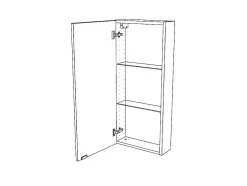 GoodHome Armoire de toilette miroir l.40 x H.90 x P.15 cm, Imandra