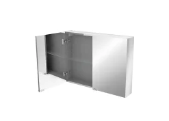 GoodHome Armoire de toilette miroir l.80 x H.60 x P.15 cm, Imandra