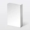 GoodHome Armoire de toilette miroir l.40 x H.60 x P.15 cm, Imandra* Armoire De Toilette|Meuble De Salle De Bains Faible Profondeur