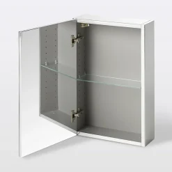 GoodHome Armoire de toilette miroir l.40 x H.60 x P.15 cm, Imandra* Armoire De Toilette|Meuble De Salle De Bains Faible Profondeur