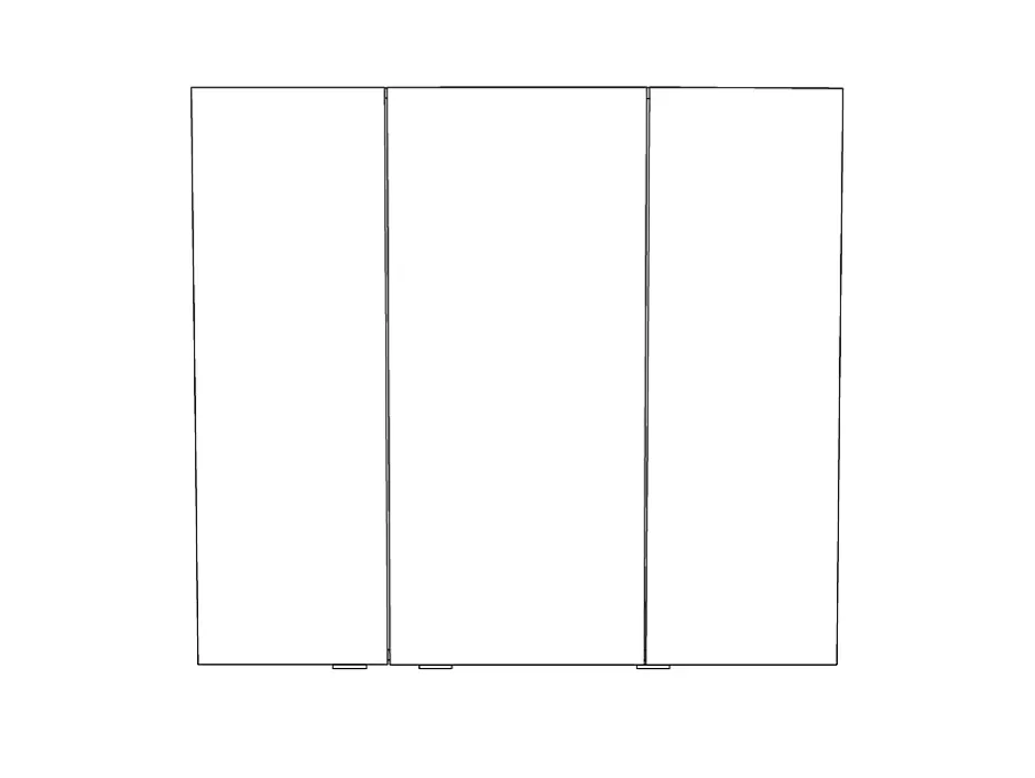 GoodHome Armoire de toilette miroir l.100 x H.90 x P.15 cm, Imandra* Armoire De Toilette