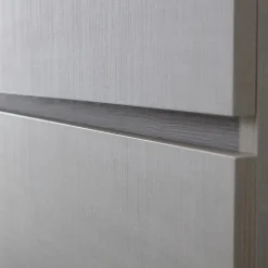 Kiamami Valentina Armoire De Toilette Murale 100 Cm Avec Tiroir Gris Lune Et Miroir 100X60* Ensemble Meuble De Salle De Bains
