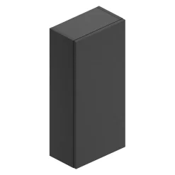 Ipiemme SRL Armoire haute de salle de bains l.35 x H.75 x P.20 cm noir mat, Pura+* Armoire De Salle De Bains