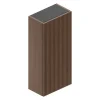 Ipiemme SRL Armoire haute de salle de bains l.35 x H.75 x P.20 cm placage noyer strié, Pura+