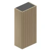 Ipiemme SRL Armoire haute de salle de bains l.35 x H.75 x P.20 cm placage chêne clair strié, Pura+* Armoire De Salle De Bains