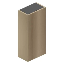 Ipiemme SRL Armoire haute de salle de bains l.35 x H.75 x P.20 cm placage chêne clair strié, Pura+* Armoire De Salle De Bains
