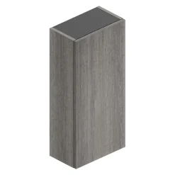 Ipiemme SRL Armoire haute de salle de bains l.35 x H.75 x P.20 cm effet chêne Metz, Pura+* Armoire De Salle De Bains