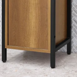 Sobuy Armoire Haute Placard de Rangement, BZR62-PF,* Colonne De Salle De Bains
