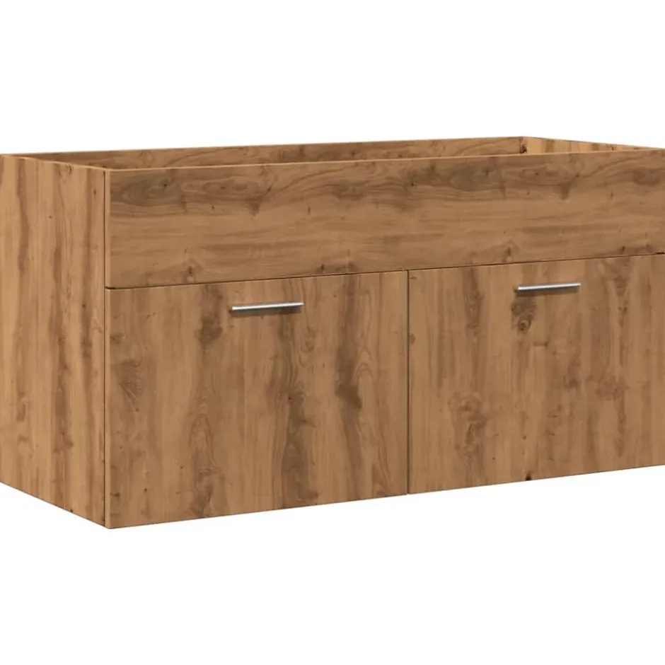 Vidaxl Armoire lavabo de bain avec bassin intégré chêne artisanal* Meuble Wc
