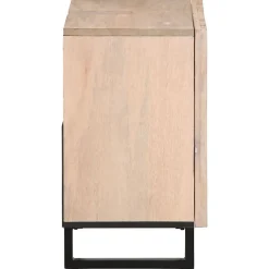 Vidaxl Armoire lavabo de bain 62x34x58 cm bois massif de manguier