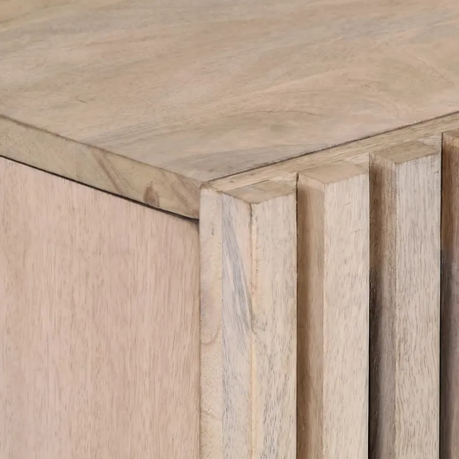 Vidaxl Armoire lavabo de bain 62x34x58 cm bois massif de manguier