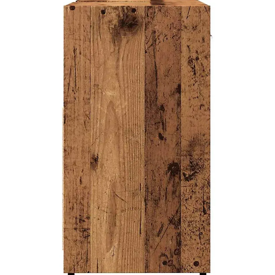Vidaxl Armoire lavabo de salle de bain vieux bois 60x33x60 cm