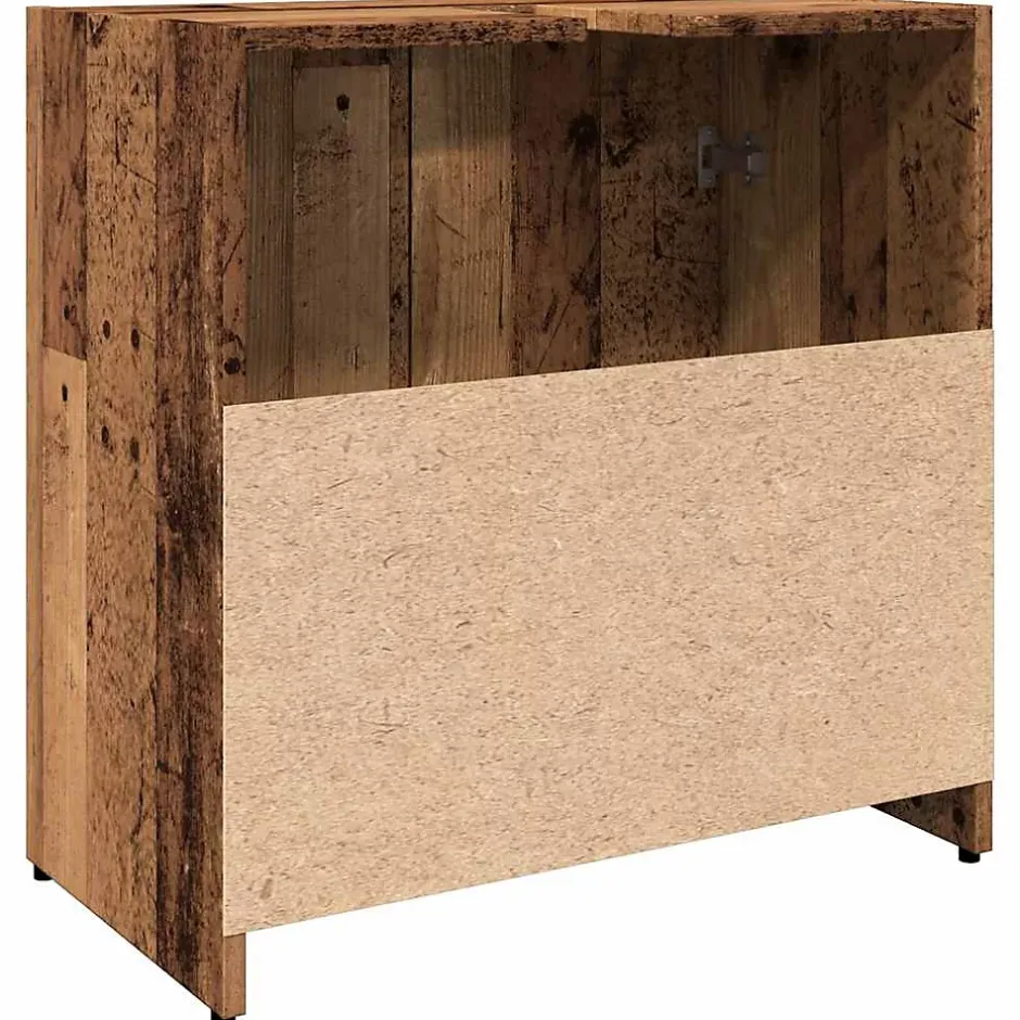Vidaxl Armoire lavabo de salle de bain vieux bois 60x33x60 cm