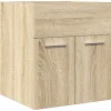 Vidaxl Armoire lavabo de salle de bain chêne sonoma 41x38,5x46 cm* Meuble Wc