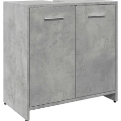 Vidaxl Armoire lavabo de salle de bain gris béton 60x33x60 cm* Meuble Wc