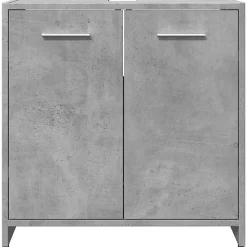Vidaxl Armoire lavabo de salle de bain gris béton 60x33x60 cm* Meuble Wc