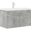 Vidaxl Armoire lavabo de salle de bain avec bassin intégré et robinet