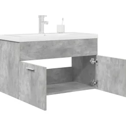 Vidaxl Armoire lavabo de salle de bain avec bassin intégré et robinet