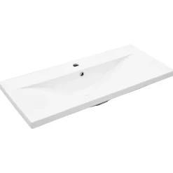Vidaxl Armoire lavabo de salle de bain avec bassin intégré gris béton* Meuble Wc