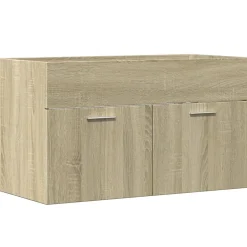 Vidaxl Armoire lavabo de salle de bain chêne sonoma bois d'ingénierie* Meuble Wc