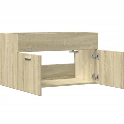 Vidaxl Armoire lavabo de salle de bain chêne sonoma bois d'ingénierie* Meuble Wc