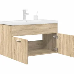 Vidaxl Armoire lavabo de salle de bain et vasque et robinet intégrés* Meuble Wc