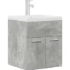 Vidaxl Armoire lavabo de salle de bain avec bassin intégré et robinet* Meuble Wc